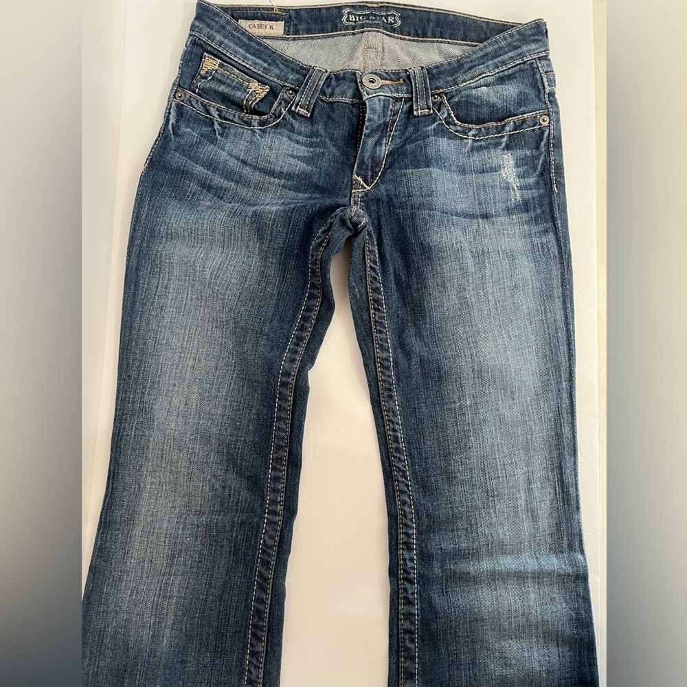 Big Star Women’s Jeans, Casey K Low Rise Boot Cut, Medium-Dark Wash, 26xl